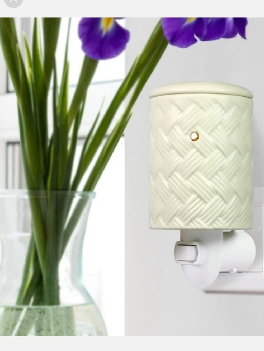 MAINSTAYS-Ceramic Plug-In Wax Warmer Nightlight  🤍